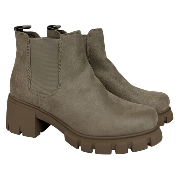 SODA / Pionner / Beig/Sand / Chelsea Boots / With Chunky Lug Sole & Elastic Gor - Picture 2 of 10